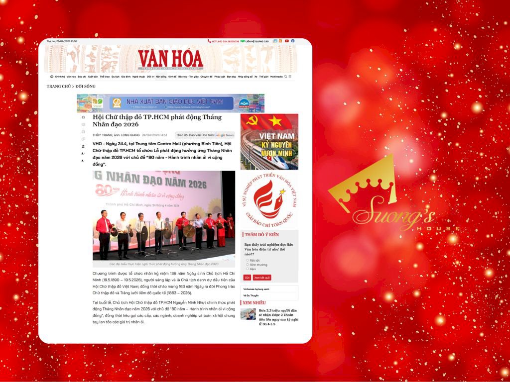 BAOVANHOA đưa tin: Hội Chữ thập đỏ TP.HCM phát động Tháng Nhân đạo 2026