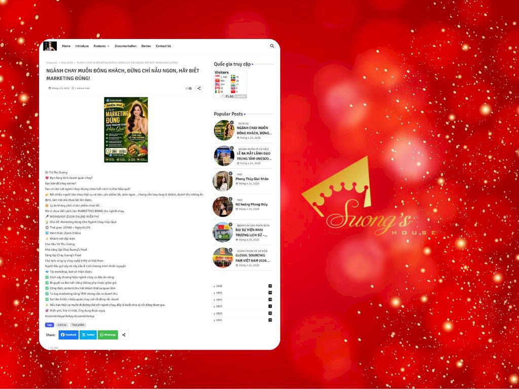 KETNOIDOANHNHAN đưa tin: Ngành chay muốn đông khách, đừng chỉ nấu ngon, hãy biết Marketing đúng cách!