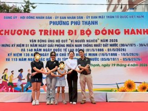 Hoa hậu Võ Thu Sương đồng hành đi bộ vì người nghèo tại Phú Thạnh, lan tỏa tinh thần nhân ái cộng đồng