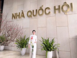 Hoa hậu Võ Thu Sương tại Tòa nhà Quốc hội, ghi dấu ấn tự hào trong hành trình sự nghiệp