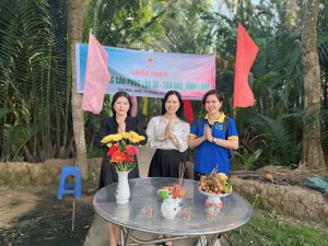 Hoa hậu Võ Thu Sương tại Chương trình 85: Khởi công cầu Phúc Lộc số 28 - Tân Hào, Vĩnh Long
