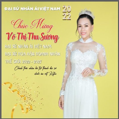 Hoa Hậu Võ Thu Sương trở thành Đại sứ Nhân Ái Việt Nam 