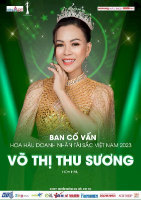 Hoa Hậu Võ Thu Sương Đại Sứ Danh dự Hội đồng cố vấn chuyên môn cuộc thi Hoa Hậu Doanh Nhân Tài Sắc Việt Nam