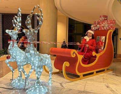 Hoa Hậu Võ Thu Sương đẹp rực rỡ trong trang phục Giáng Sinh