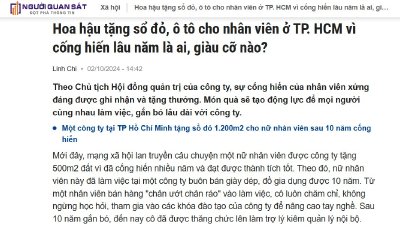 Hoa hậu tặng sổ đỏ, ô tô cho nhân viên ở TP. HCM vì cống hiến lâu năm là ai, giàu cỡ nào?