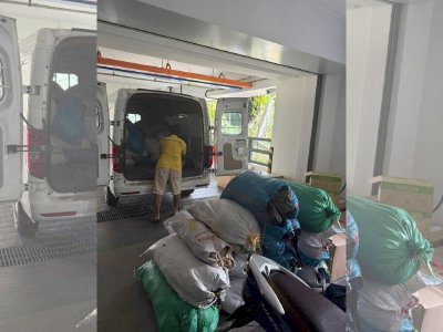 Hoạt động phân loại quần áo thiện nguyện ở Tân Phú, TPHCM