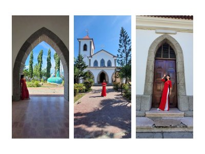 Cùng hoa hậu Võ Thu Sương tham quan Nhà thờ Santo António de Motael, Timor-Leste