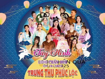 Hoa hậu Võ Thu Sương nhà tài trợ cho Chương trình Trung thu Phúc Lộc Yêu Thương năm 2025 | UBND Xã Long Chữ, Tây Ninh