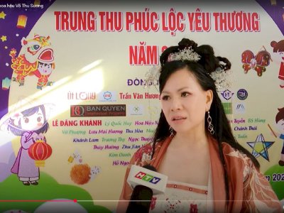 HTV7 Nhịp Sống Kinh Doanh đưa tin về: Trung Thu Phúc Lộc Yêu Thương - Long Chữ (Tây Ninh) 2025 với sự tham gia của hoa hậu Võ Thu Sương