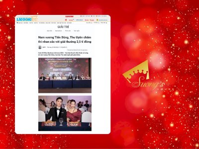 LAODONG đưa tin: Nam vương Tiến Dũng, Thu Uyên chấm thi nhan sắc với giải thưởng 2,5 tỉ đồng