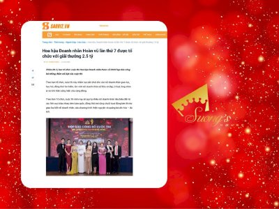 SAOBIZ đưa tin: Hoa hậu Doanh nhân Hoàn vũ lần thứ 7 được tổ chức với giải thưởng 2.5 tỷ