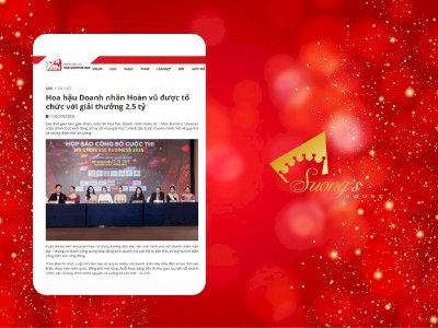 YAN đưa tin: Hoa hậu Doanh nhân Hoàn vũ được tổ chức với giải thưởng 2,5 tỷ