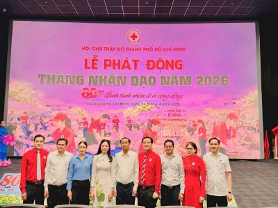 Hoa hậu Võ Thu Sương hưởng ứng Tháng Nhân đạo 2026 lan tỏa hành trình nhân ái