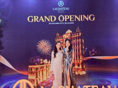 Hoa hậu Võ Thu Sương lộng lẫy tại sự kiện Grand Opening LACHATEAU