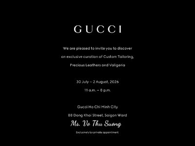 Hoa hậu Võ Thu Sương nhận lời mời trải nghiệm dịch vụ Made To Measure độc quyền từ Gucci tại TP.HCM