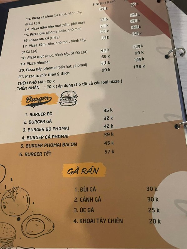 Pizza Đà Lạt nhà hàng Pizza Tết Quán ăn ngon,không gian đẹp 