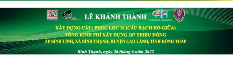 Hoa hậu cầu đường Võ Thu Sương khánh thành cầu Phúc Lộc 18 và khảo sát cây cầu 19 tại Đồng Tháp