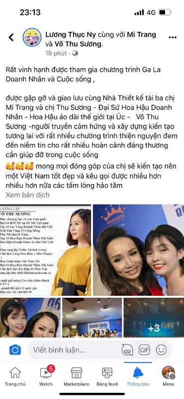 Đại sứ Miss World Business Võ Thu Sương được yêu mến nhờ tài năng đức độ