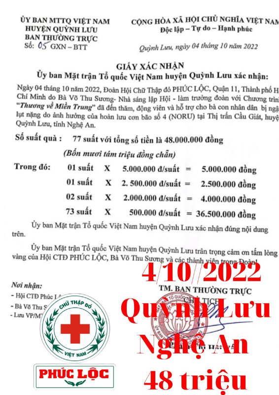 Thương về miền Trung (bão Noru) nhật kí từ Đại sứ Hoa hậu Doanh nhân Thế Giới Võ Thu Sương - chủ tịch Hội chữ thập đỏ Phúc Lộc