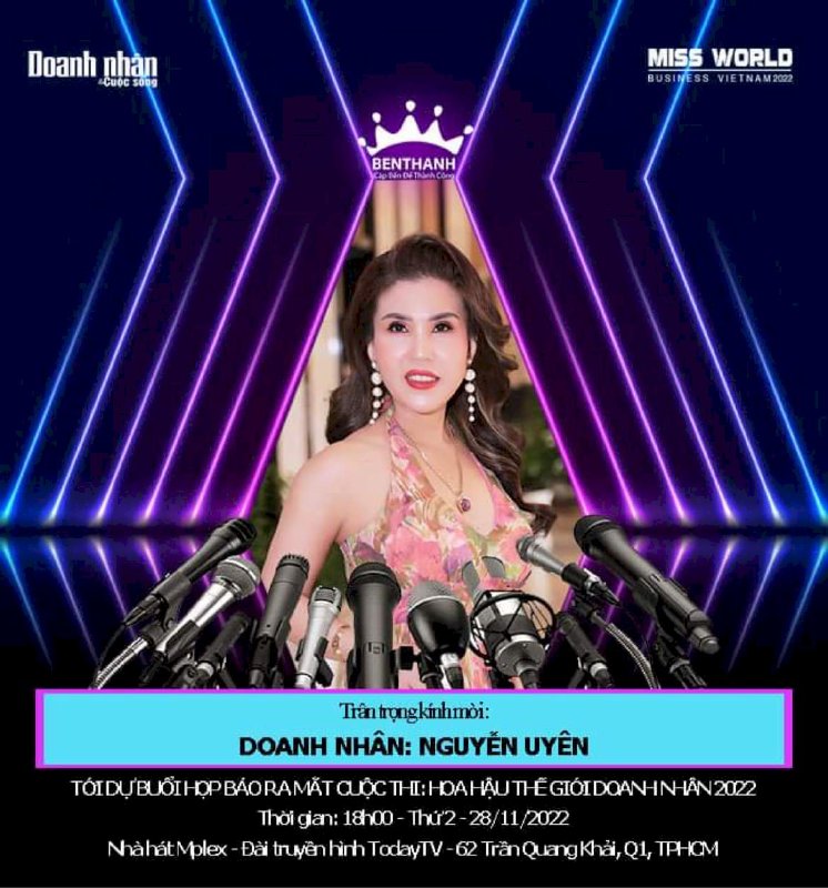 Miss World Business cập nhật khách mời họp báo