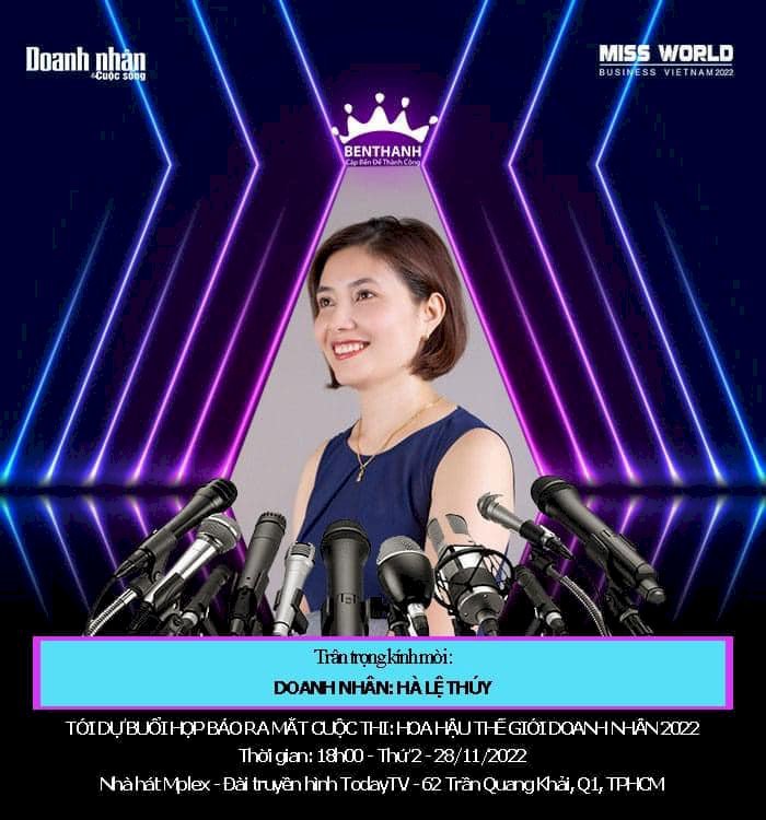 Miss World Business cập nhật khách mời họp báo