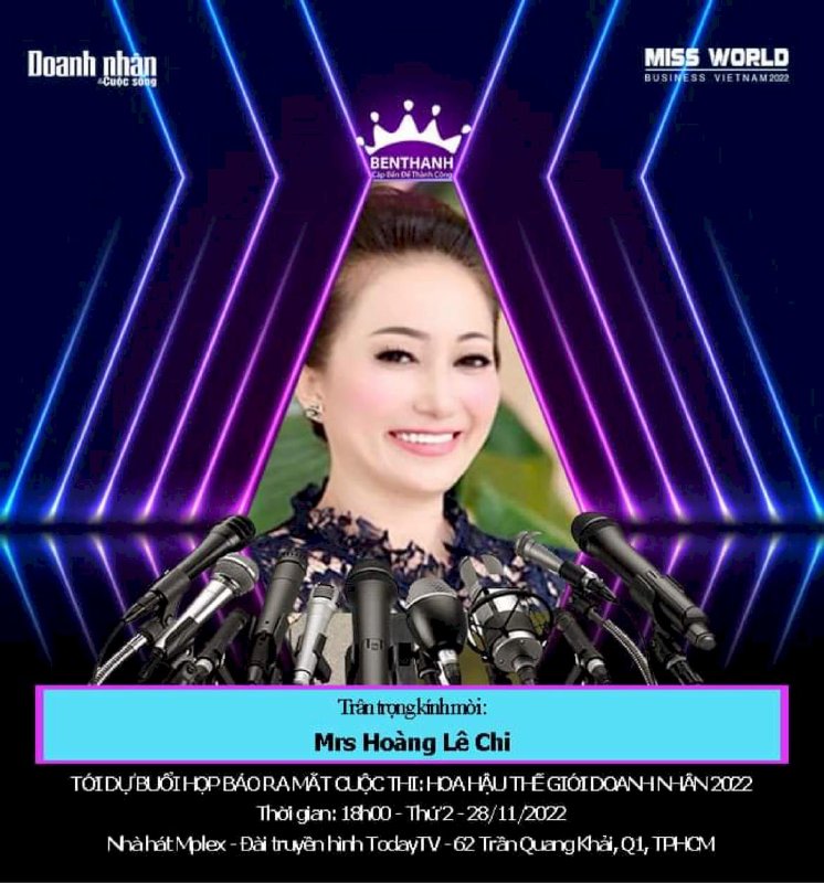 Miss World Business cập nhật khách mời họp báo