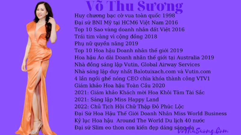 Hoa Hậu Thế Giới Doanh Nhân Võ Thu Sương trở thành đại sứ Slogica dòng Slim eo thon con kiến đẹp dáng sáng da giảm béo giảm cân lành mạnh