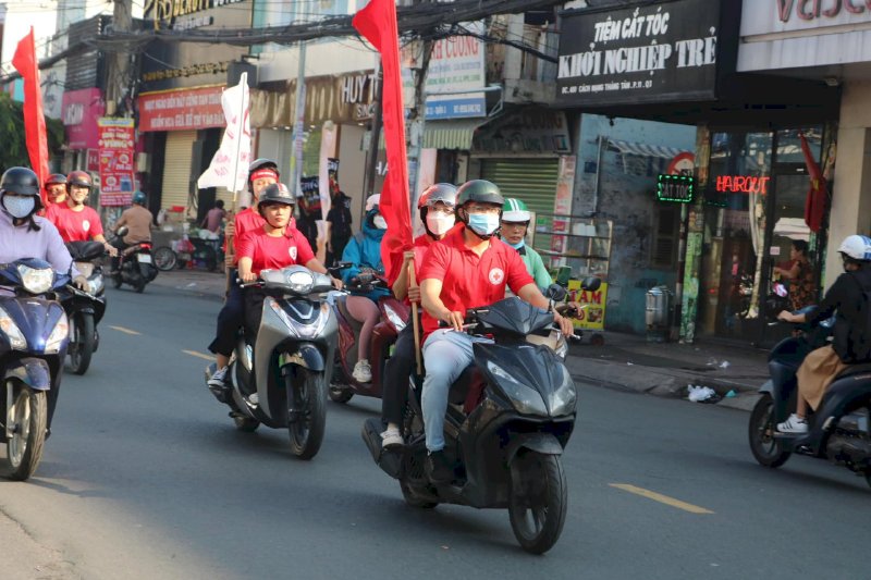 Đại Sứ Nhân Ái Việt Nam Võ Thu Sương với vai trò Đại sứ hành trình đỏ 2023 phong trào hiến máu tình nguyện