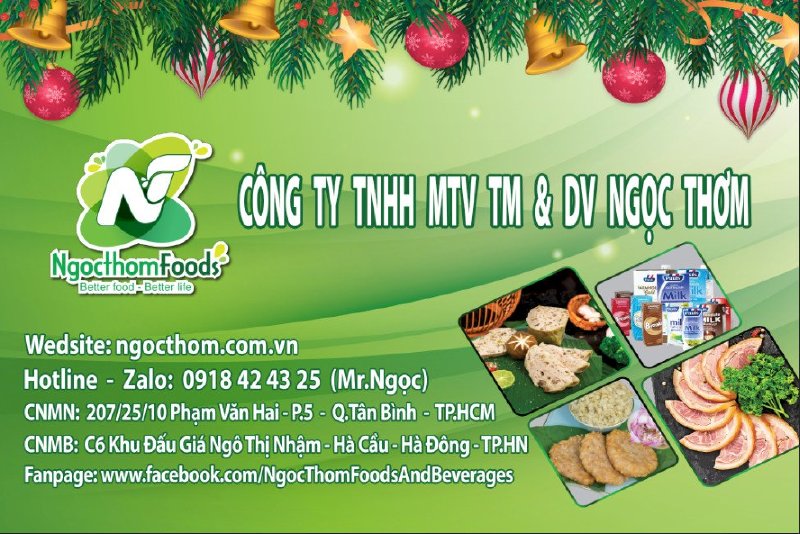 Ngọc Thơm Foods - Thực Phẩm từ tâm, nâng tầm sức khỏe mang về bữa ăn hạnh phúc cho gia đình bạn 