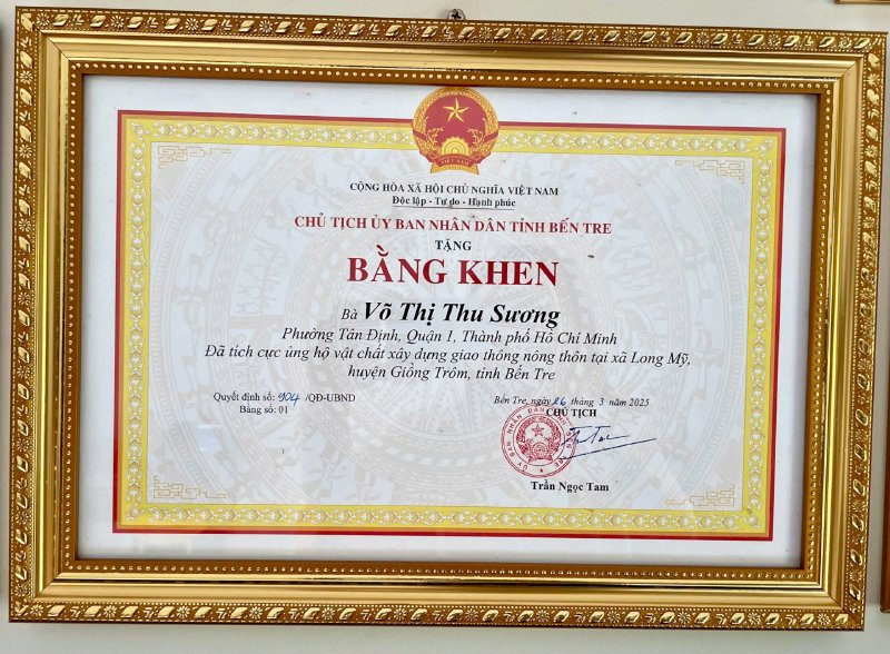 Bộ sưu tập bằng khen danh giá của hoa hậu Võ Thu Sương - Hành trình nỗ lực và tỏa sáng